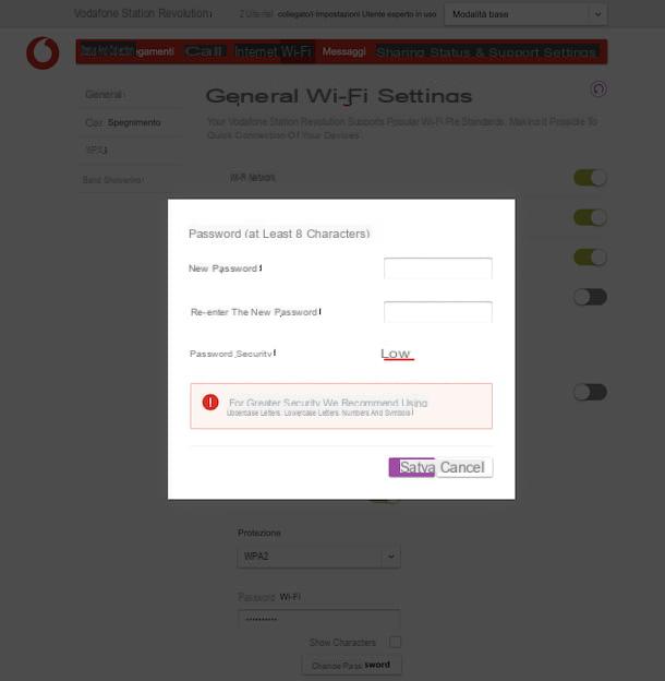 Cómo cambiar la contraseña del módem de Vodafone